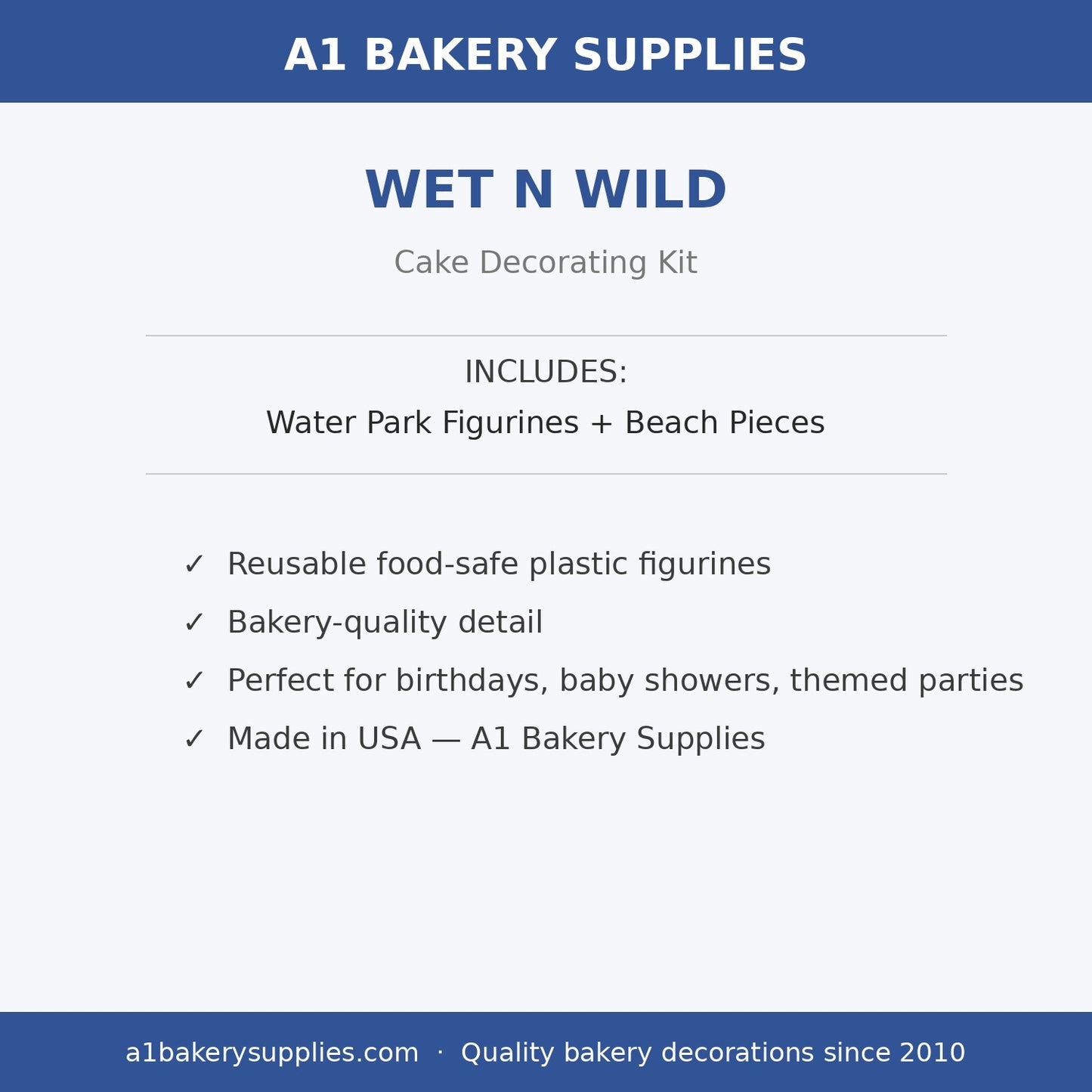 Wet N Wild cake decorating kit