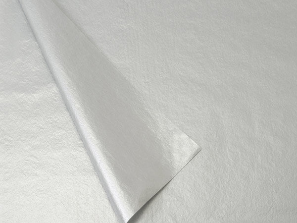 Silver Metallic Tissue paper Mettalic Silver Tissue Paper Two sided 20 In X 30 In