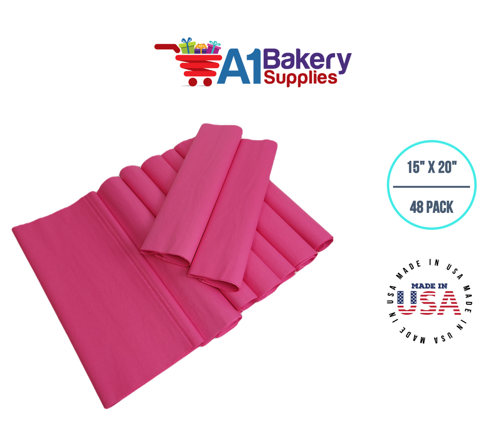 Hot Pink Tissue Paper, 15x20, 100 ct