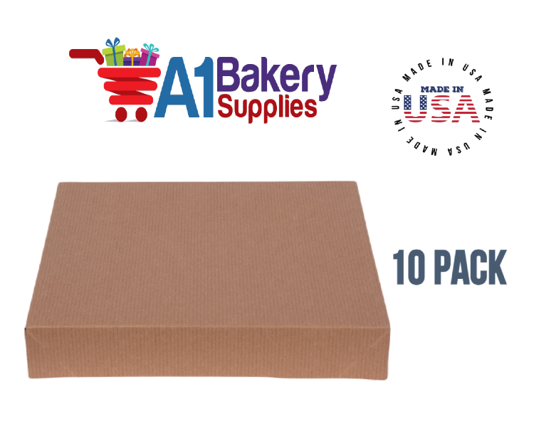 Kraft Brown Color Apparel Box for Men Shirts Gift Wrap Packaging Boxes, 15 x 9 1/2 x 2" - 10 Pack, Small