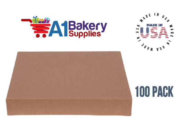 Kraft Brown Color Apparel Box for Men Shirts Gift Wrap Packaging Boxes, 15 x 9 1/2 x 2" - 100 Pack, Large