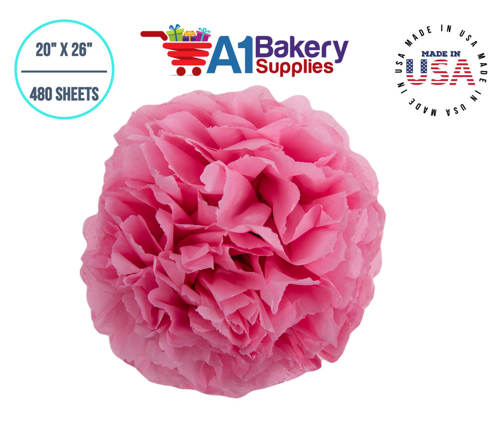 Pink Tissue Paper (480 Sheets)