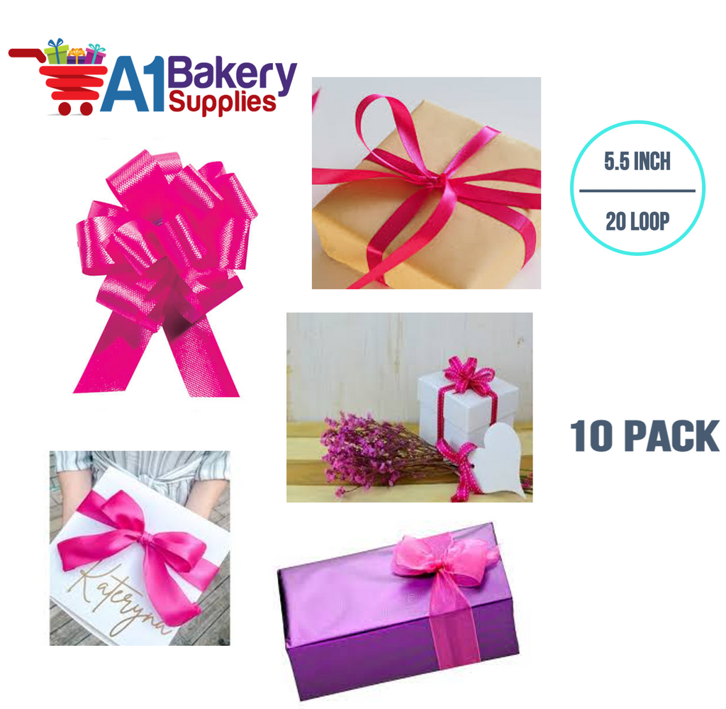 A1BakerySupplies 10 Pieces Pull Bow for Gift Wrapping Gift Bows Pull B