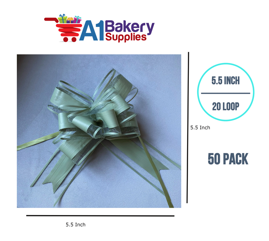 A1BakerySupplies 50 Pieces Pull Bow for Gift Wrapping Gift Bows