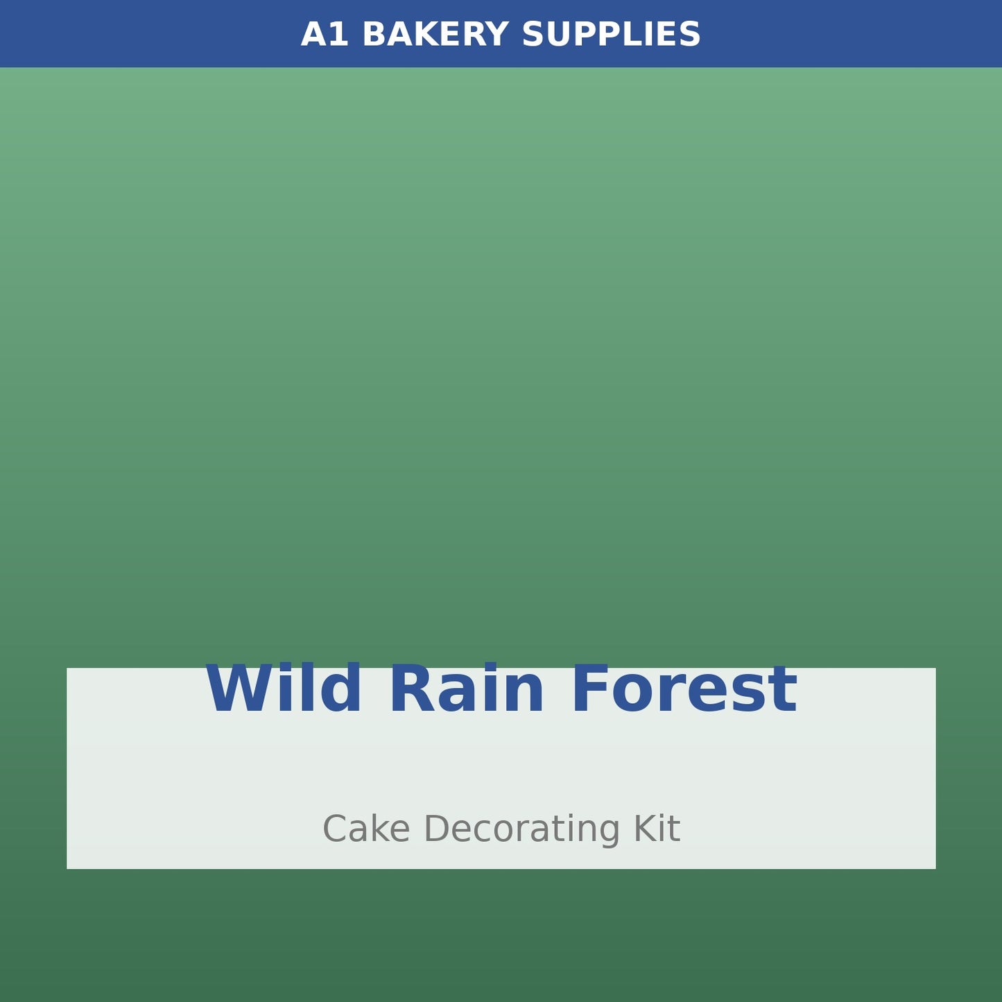Wild Rain Forest cake decorating kit
