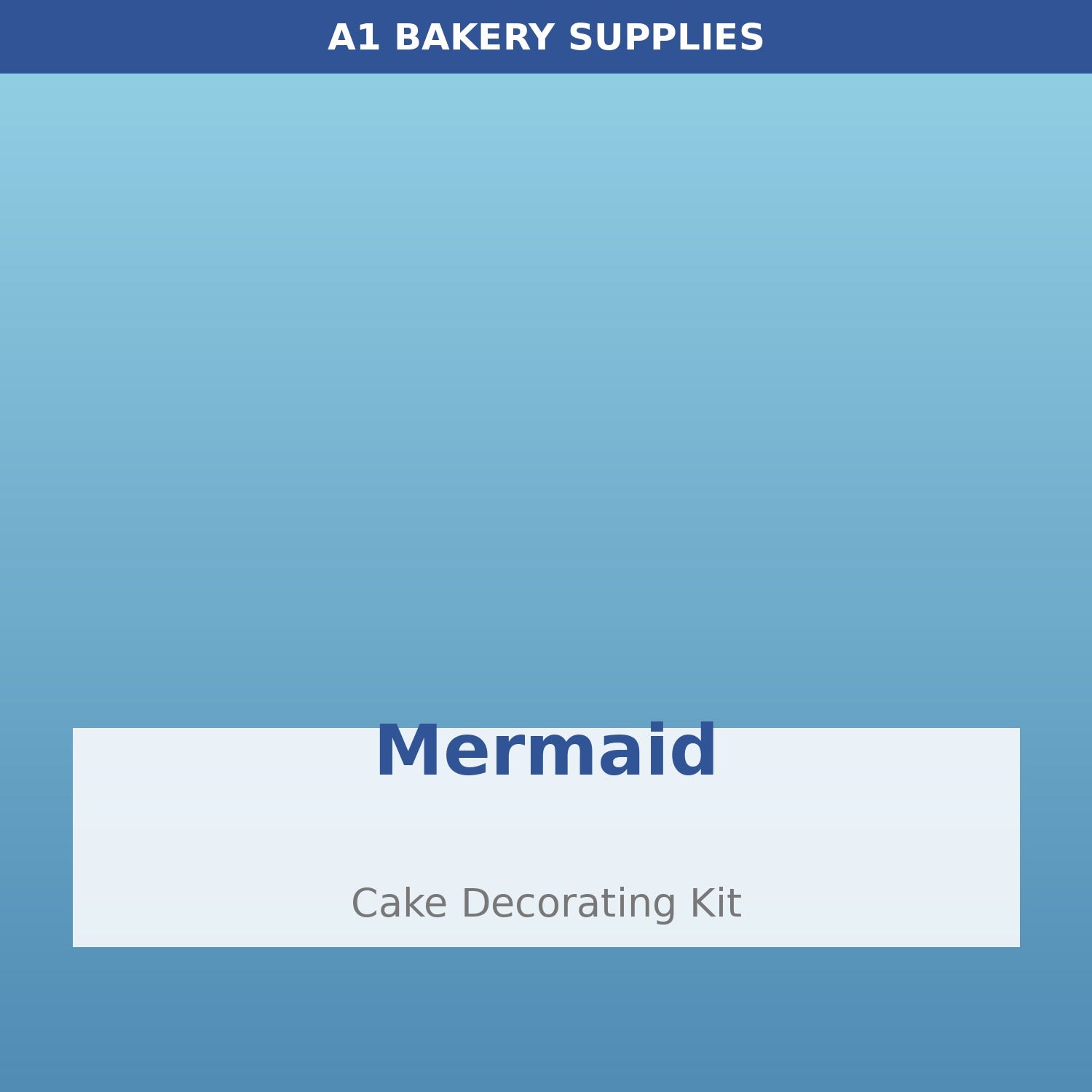Mermaid cake decorating kit