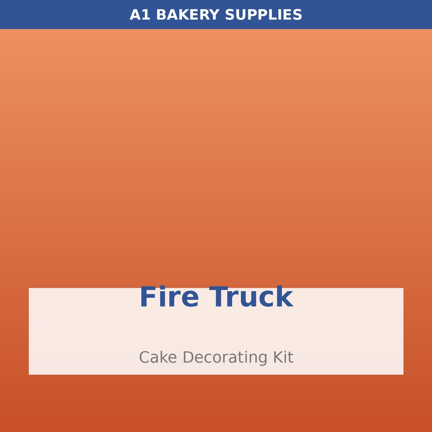 Fire Truck cake decorating kit
