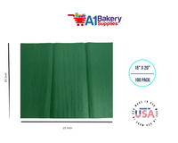 Holiday Green Wrap Tissue Paper 15 Inch X 20 Inch - 100 Sheets