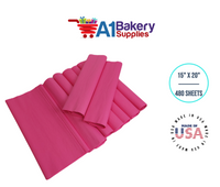 HotPink Tissue Paper Squares, Bulk 480 Sheets, Premium Gift Wrap and Art Supplies for Birthdays, Holidays, or Presents by A1BakerySupplies, Large 15 Inch x 20 Inch