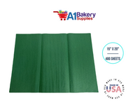 Holiday Green Tissue Paper Squares, Bulk 480 Sheets, Premium Gift Wrap and Art Supplies for Birthdays, Holidays, or Presents by A1BakerySupplies, Large 15 Inch x 20 Inch