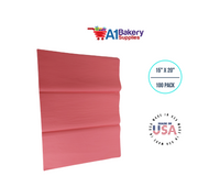 Coral Pink Color Gift Wrap Tissue Paper 15 Inch x 20 Inch - 100 Sheets Pack