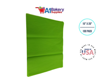 Bright Lime Tissue Paper Squares, Bulk 100 Sheets, Premium Gift Wrap and Art Supplies for Birthdays, Holidays, or Presents by A1BakerySupplies, Medium 15 Inch x 20 Inch