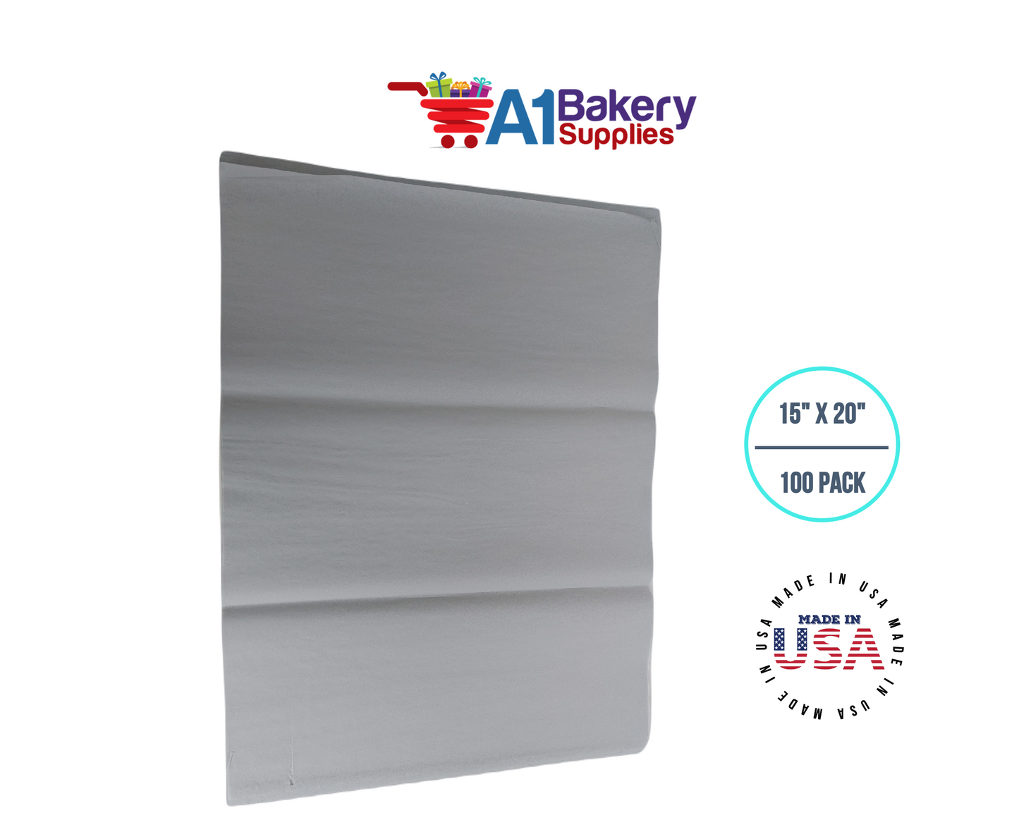 Morning Mist Color Tissue Paper 15 Inch x 20 Inch - 100 Sheets