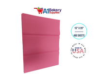 High Quality Gift Wrap Color Tissue Paper - Made in USA 15 Inch x 20 Inch - 480 Sheets per Pack (Azalea Pink)