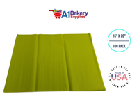 Citrus green Color Tissue Paper 15 Inch x 20 Inch - 100 Sheets