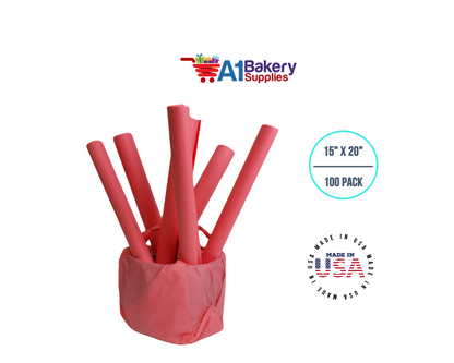 Coral Pink Color Gift Wrap Tissue Paper