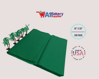 Emerald Green Tissue Paper Squares, Bulk 100 Sheets, Premium Gift Wrap and Art Supplies for Birthdays, Holidays, or Presents Large 15 Inch x 20 Inch