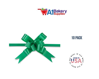 Emerald Green 4" Butterfly pull bows of 10 Pack by A1 Bakery supplies