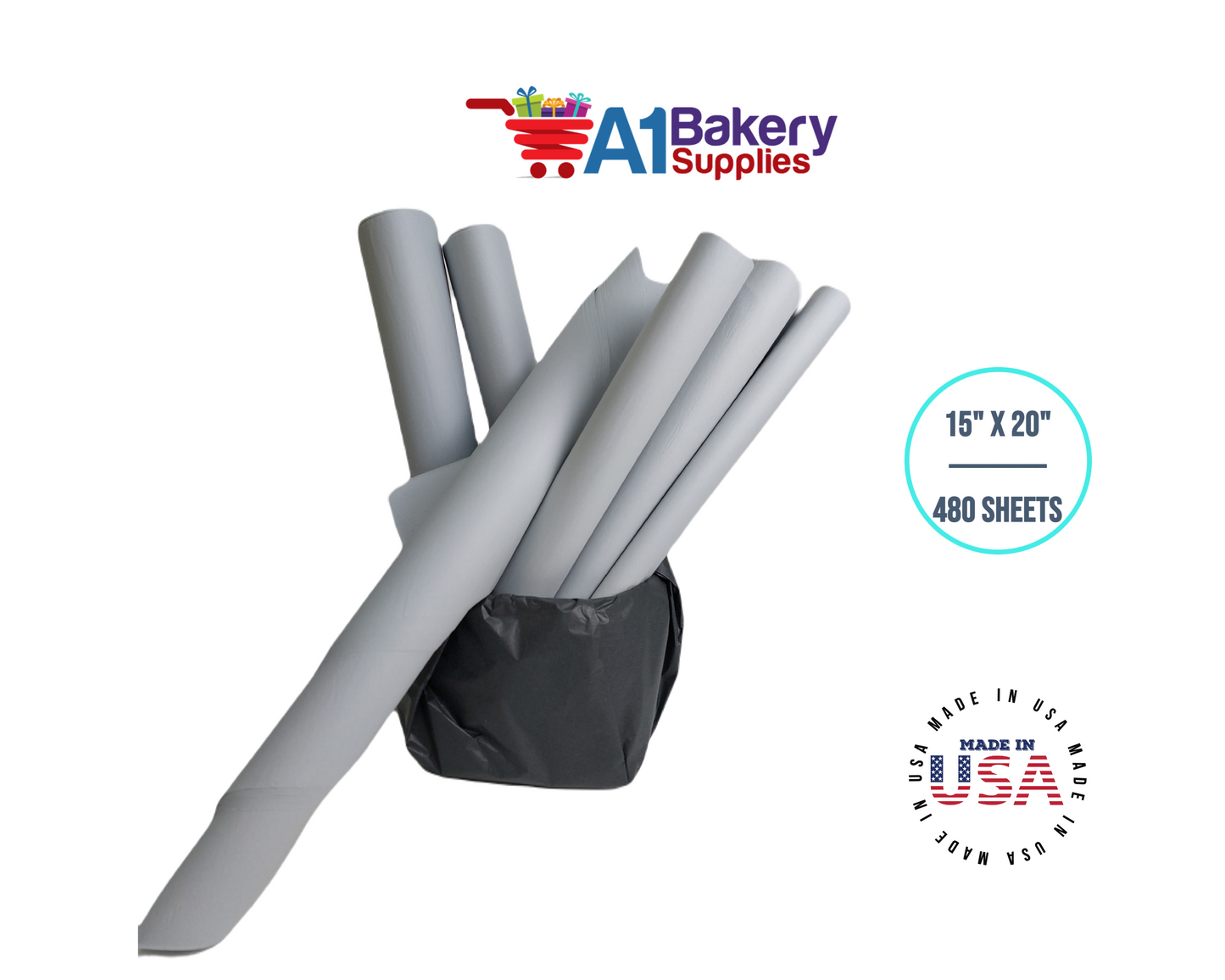 Morning Mist Color Tissue Paper 15 Inch x 20 Inch - 480 Sheets