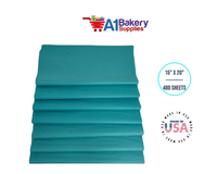 Teal Tissue Paper Squares, Bulk 480 Sheets, Premium Gift Wrap and Art Supplies for Birthdays, Holidays, or Presents by A1BakerySupplies, Large 15 Inch x 20 Inch