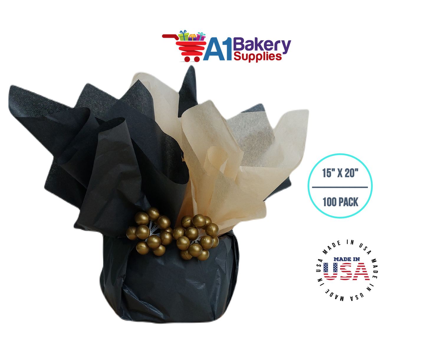 Acid-Free Tissue Paper - 100 Sheets 15 Inch x 20 Inch Ph Neutral