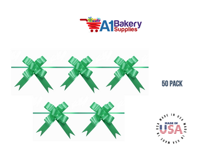Emerald Green 4" Butterfly pull bows of 50 Pack by A1 Bakery supplies