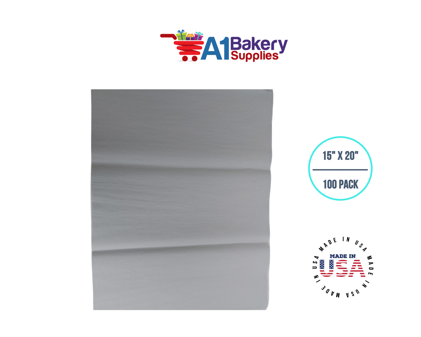 Morning Mist Color Tissue Paper 15 Inch x 20 Inch - 100 Sheets