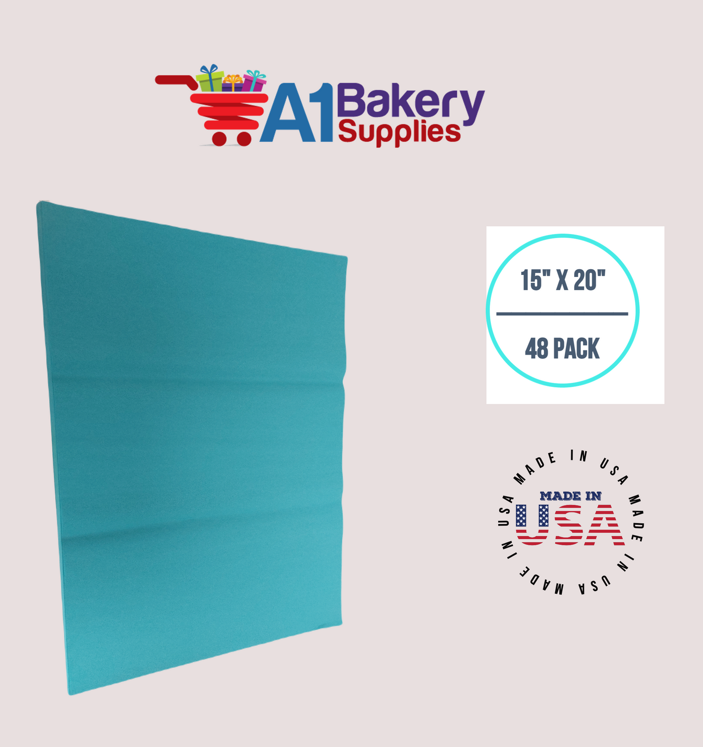 Caribbean Teal Tissue Paper