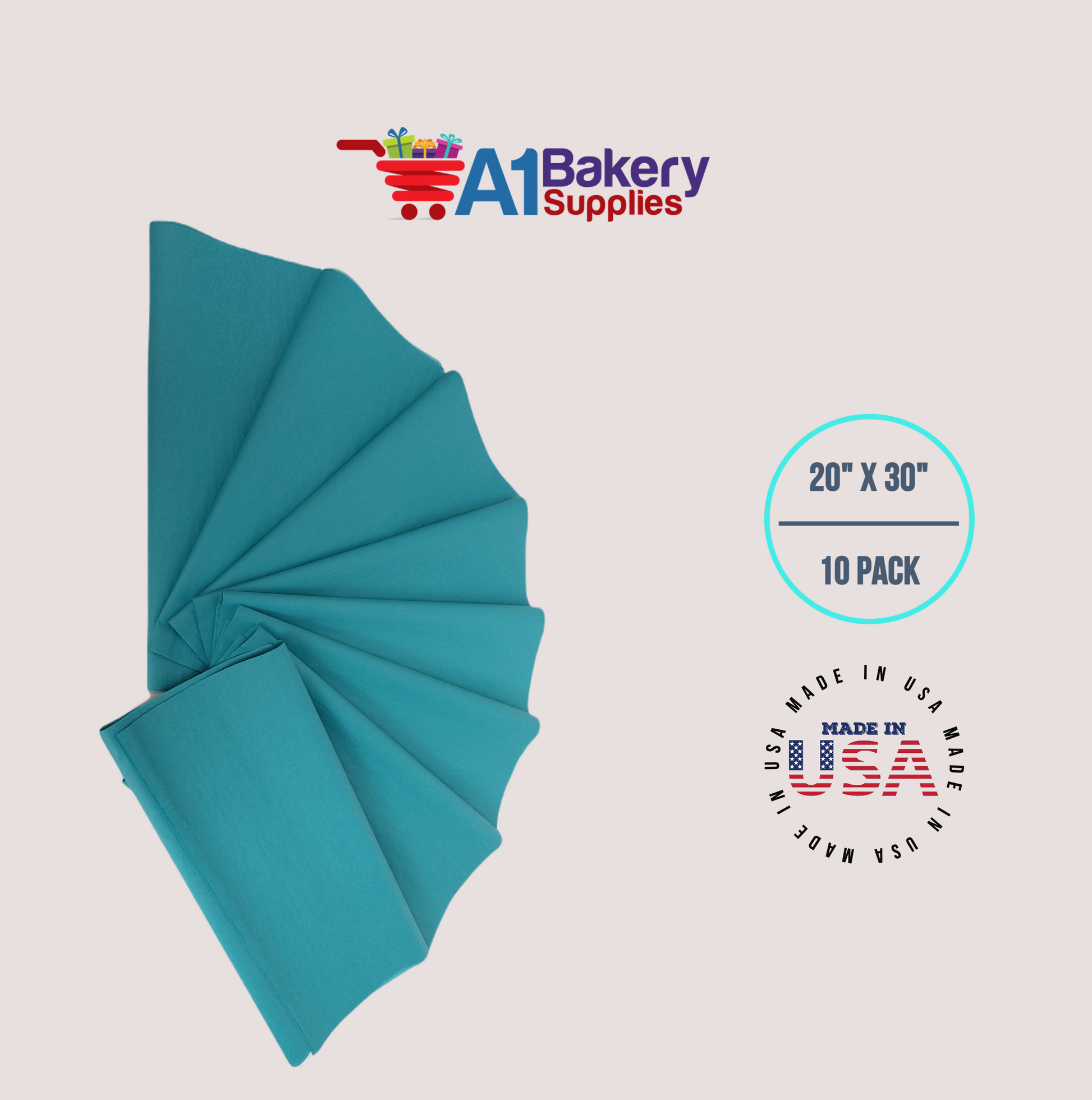 Caribbean Teal Tissue Paper