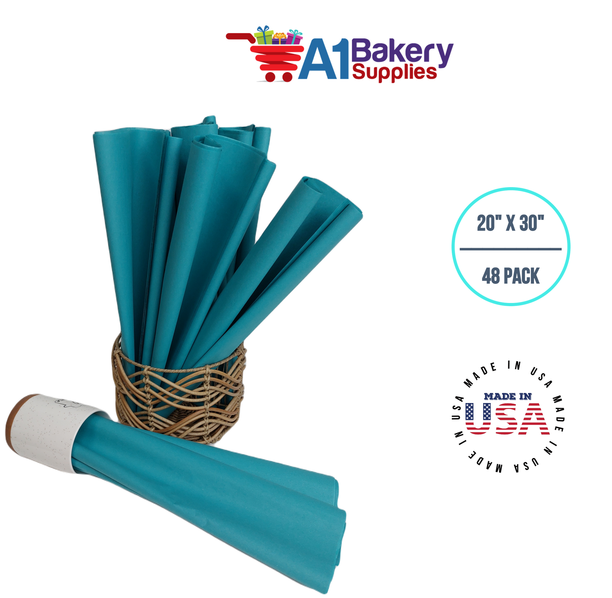 Caribbean Teal Tissue Paper