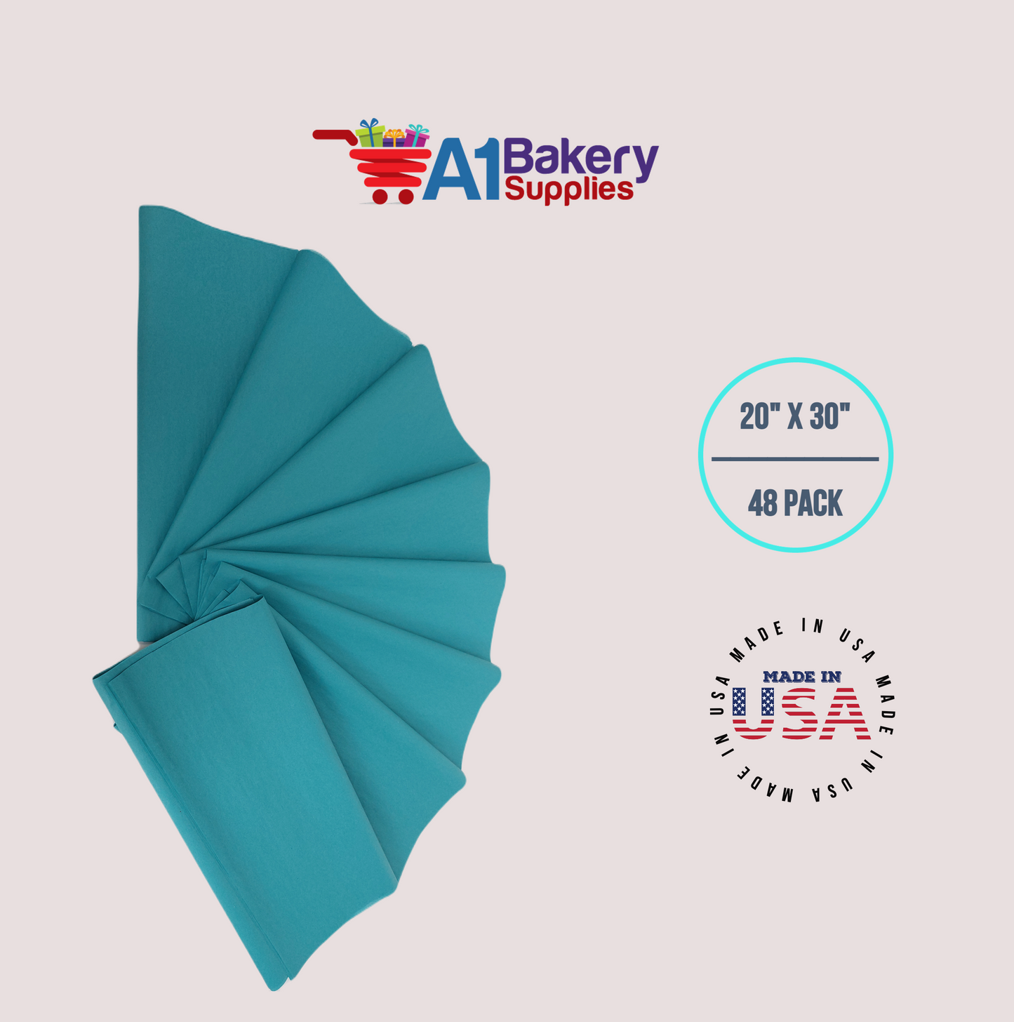 Caribbean Teal Tissue Paper
