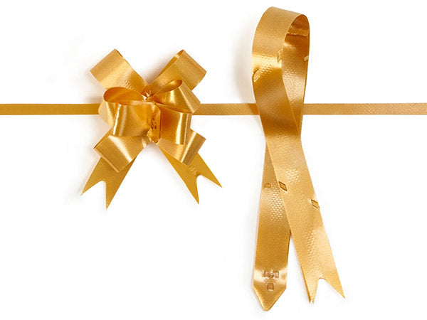 Gold 4" Butterfly pull bows of 50 Pack by A1 Bakery supplies