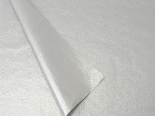 Silver Metallic Tissue paper Mettalic Silver Tissue Paper  Two sided 20 In X 30 In