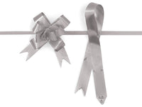 Silver 4" Butterfly pull bows of 100 Pack by A1 Bakery supplies