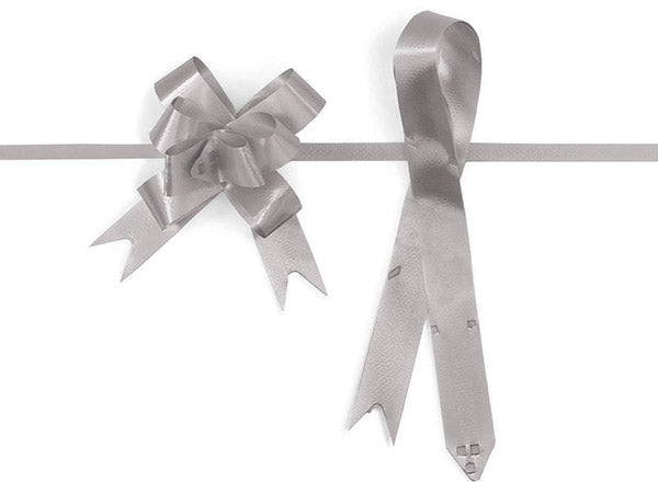 Silver 4" Butterfly pull bows of 50 Pack by A1 Bakery supplies