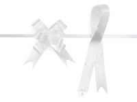 White 4" Butterfly pull bows of 100 Pack by A1 Bakery supplies