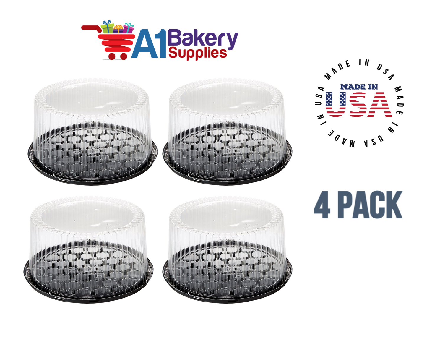 Cake domes Cake Box 10 to 11 Inch Double Layer Clear Cake Container Dome and Base Carry & Display Storage Box