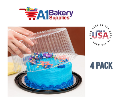Cake domes Cake Box 10 to 11 Inch Double Layer Clear Cake Container Dome and Base Carry & Display Storage Box