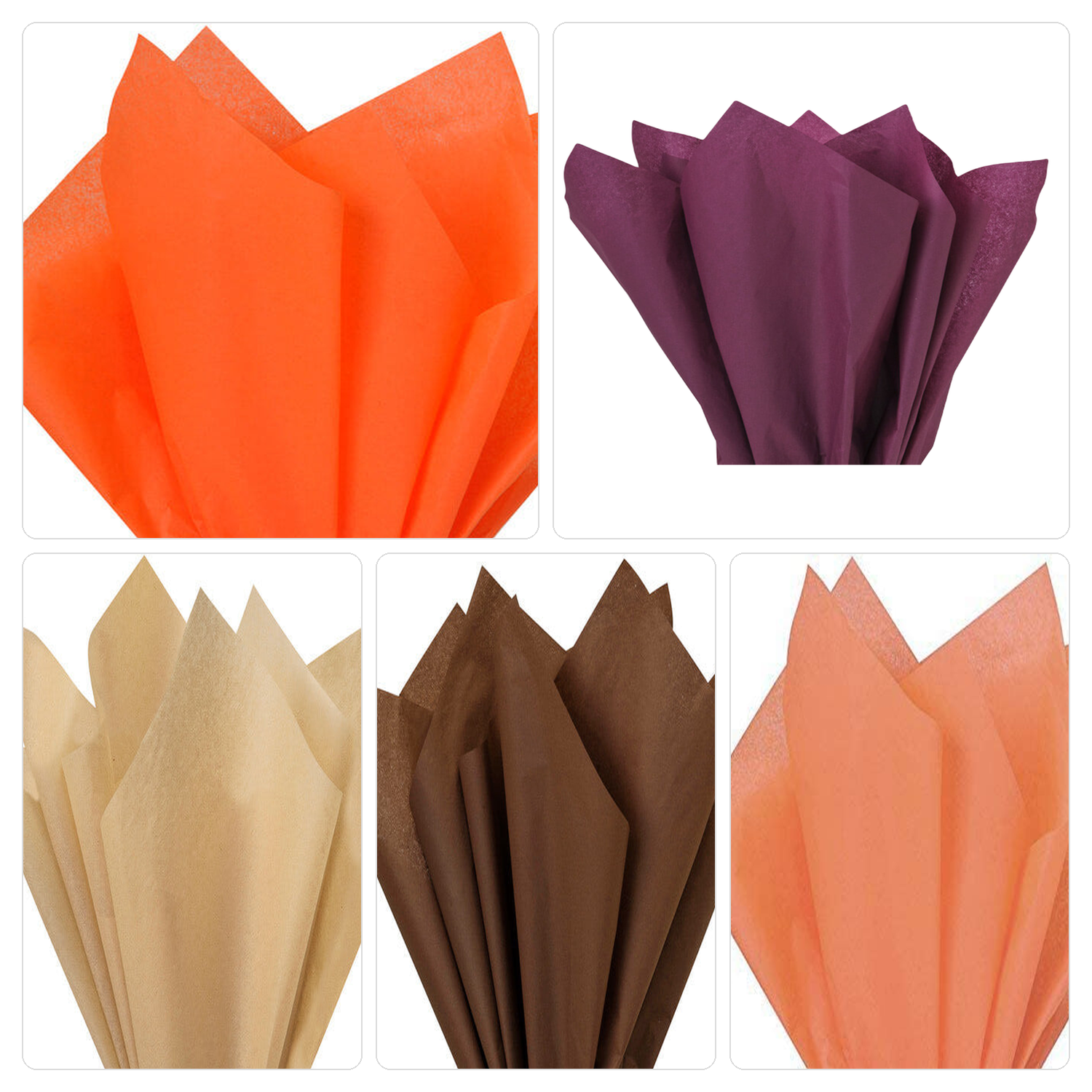 Fall Harvest Mix Tissue Paper — 5 Color Mix