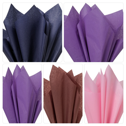Purple Mix Tissue Paper — 5 Color Mix