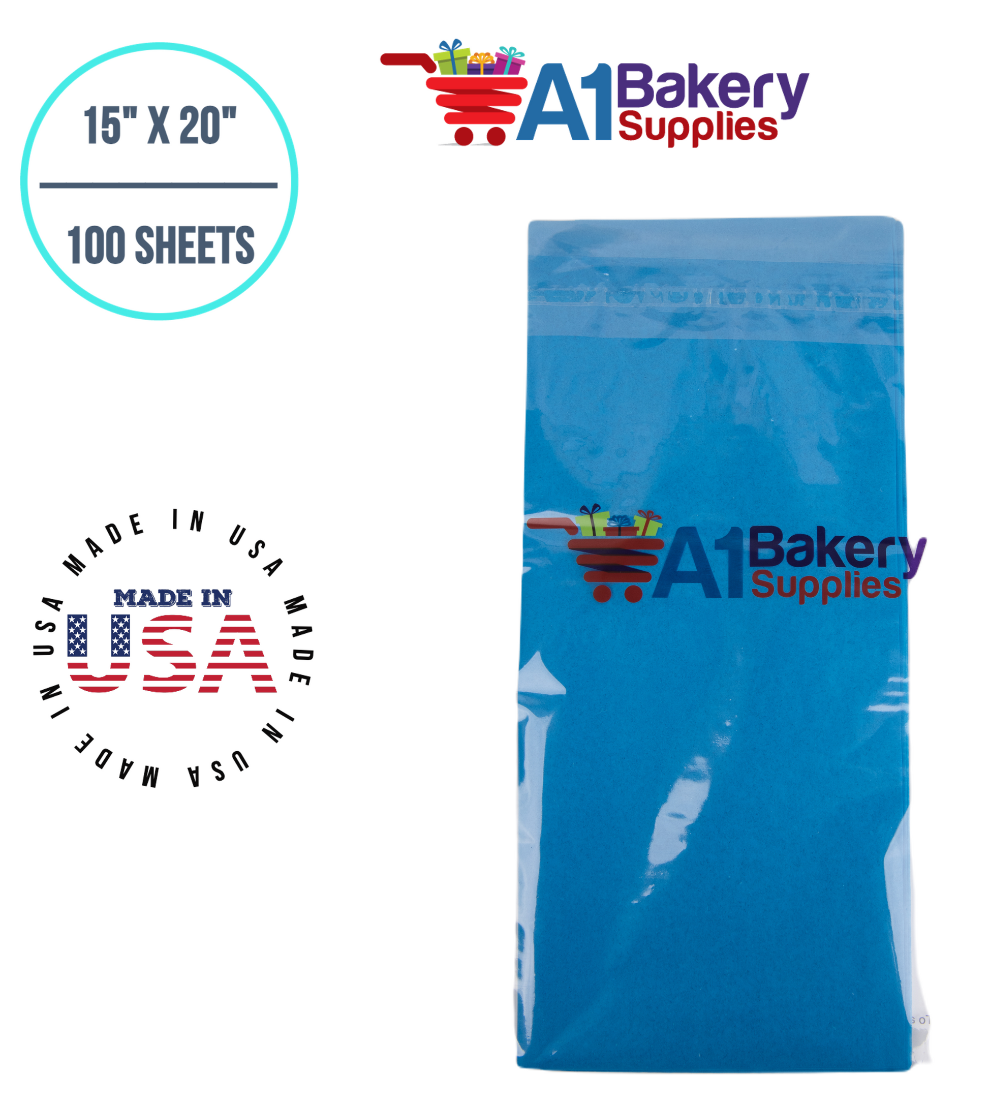 Brilliant Blue Tissue Paper