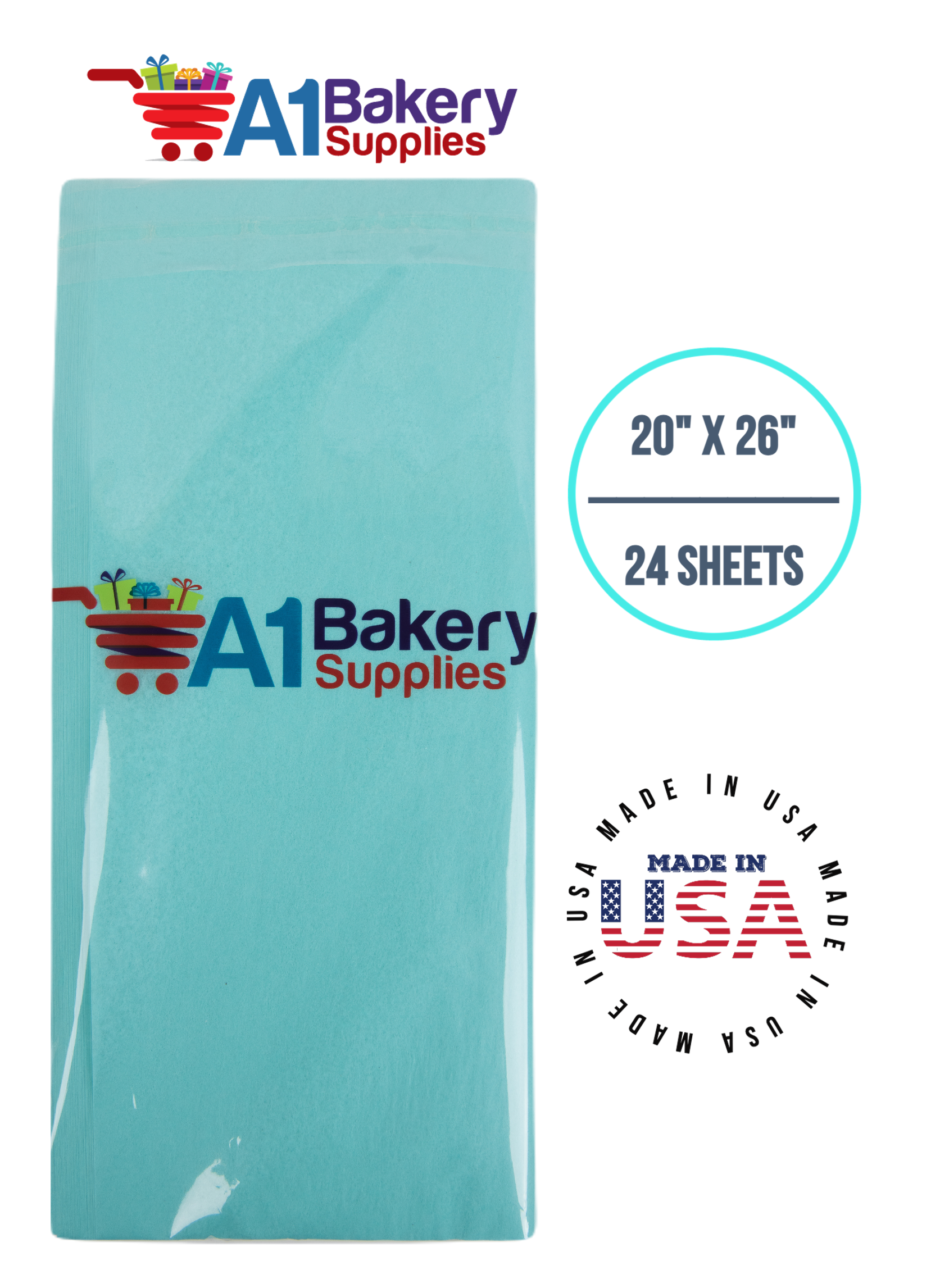 Aqua Blue Tissue Paper