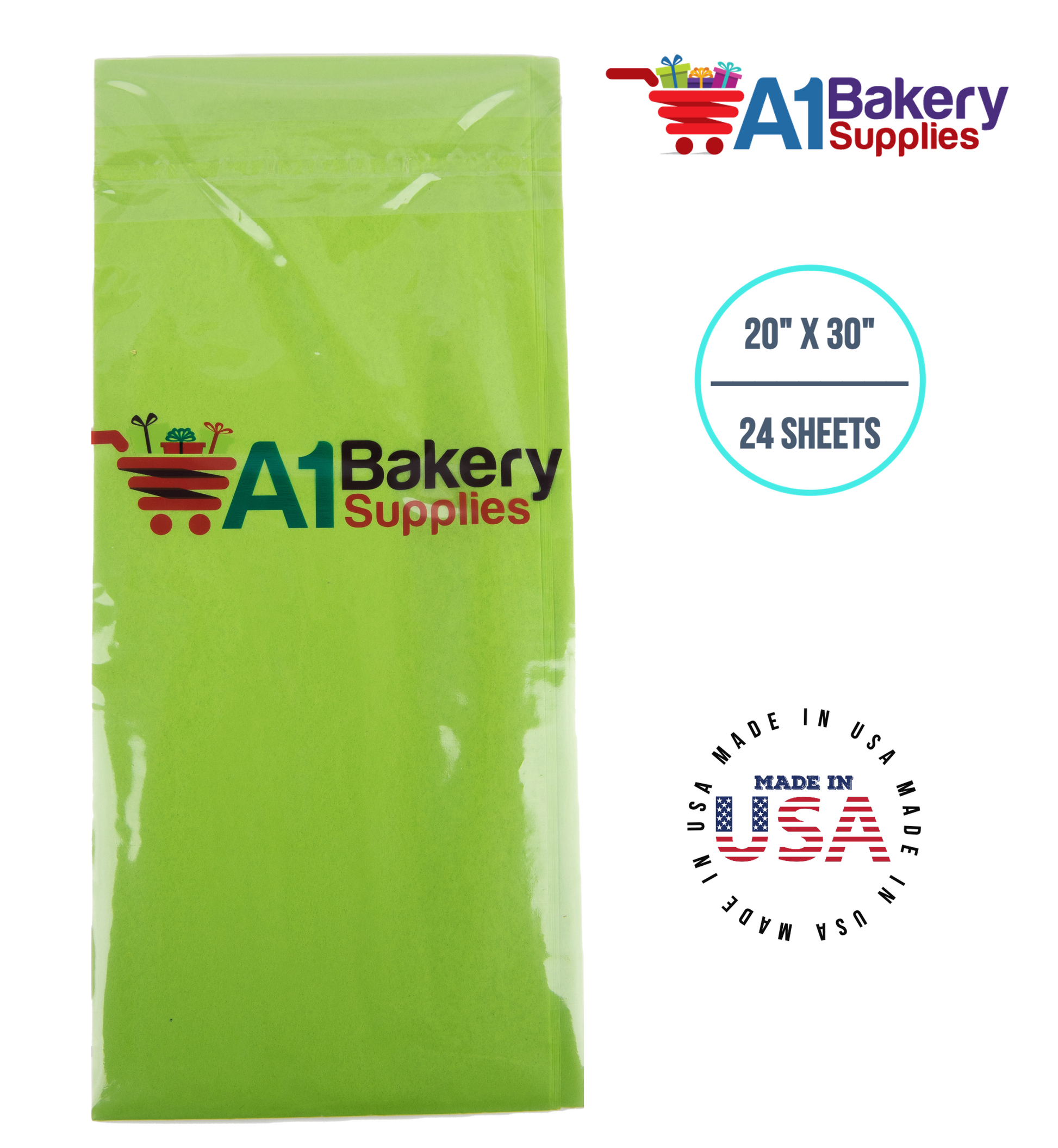 Bright Lime Tissue Paper