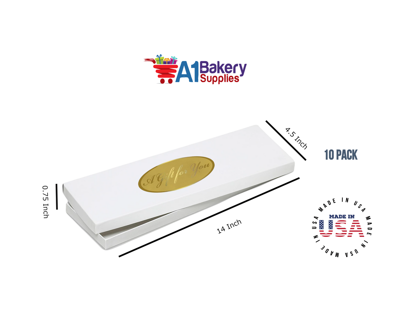 White Men's Tie Gift Boxes Socks Gift Boxes 10 pack with Gift for You Tag