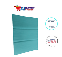 Aqua Blue Tissue Paper Squares, Bulk 10 Sheets, Premium Gift Wrap and Art Supplies for Birthdays, Holidays, or Presents by A1BakerySupplies, Small 15 Inch x 20 Inch