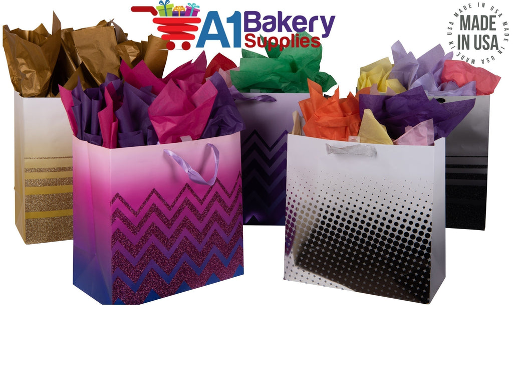 Black Tissue Paper Squares, Bulk 480 Sheets, Premium Gift Wrap and Art