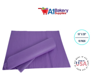 Purple Tissue Paper Squares, Bulk 10 Sheets, Premium Gift Wrap and Art Supplies for Birthdays, Holidays, or Presents by A1BakerySupplies, Large 15 Inch x 20 Inch