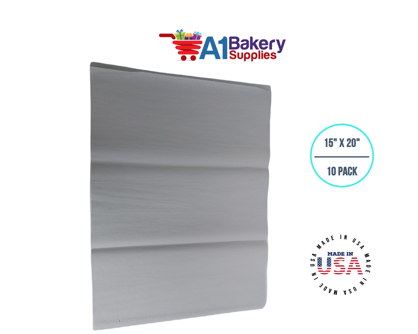 Morning Mist Color Tissue Paper 15 Inch x 20 Inch - 10 Sheets