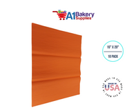 Orange Tissue Paper Squares, Bulk 10 Sheets, Premium Gift Wrap and Art Supplies for Birthdays, Holidays, or Presents by A1BakerySupplies, Large 15 Inch x 20 Inch