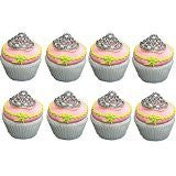 A1BS Princes Crown Tiara Cup Cake Topper 12 Pack Cup Cake Deocarator